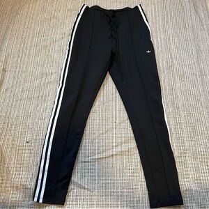 Adidas Black Pants with White Accents